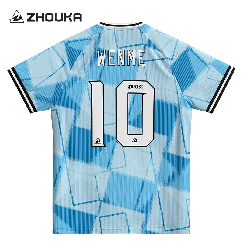 Custom Full Sublimation Polyester Design Retro Football Shirt Wholesale Breathable Quicly Dry Vintage Soccer Shirt