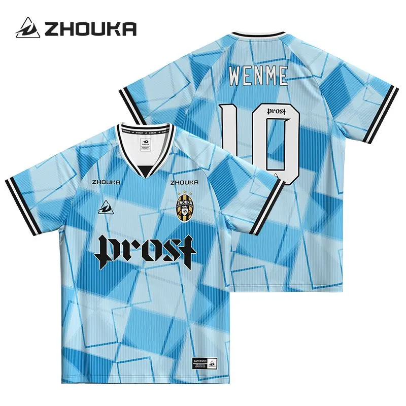 Brugerdefineret fuld sublimering polyester design retro fodboldtrøje engros åndbar quicly tør vintage fodboldtrøje