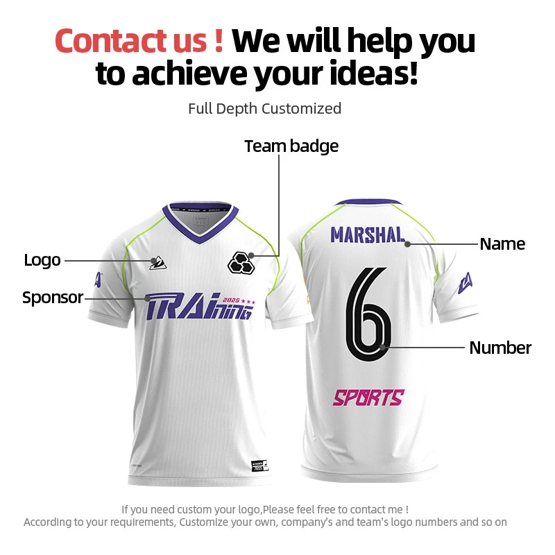 Factory Direct Custom Heat Transfer Logo Breathable Football Jersey Polyester Blank Football Team Uniform For Men suppliers